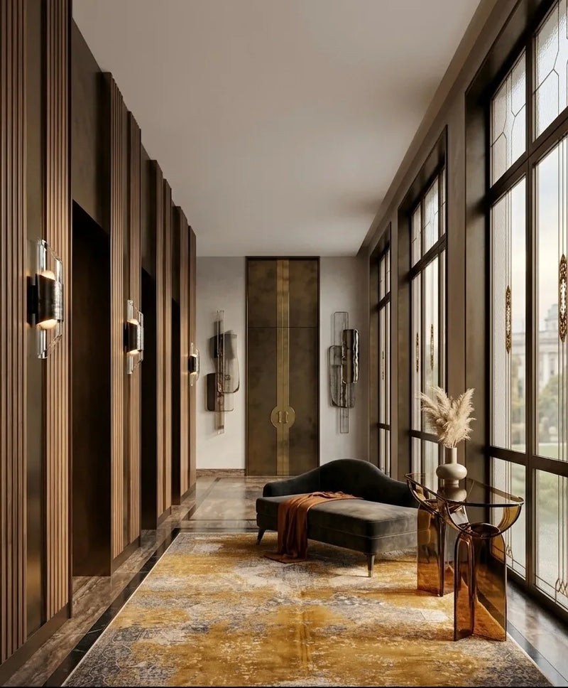 Old Gold — 150 × 80 cm in room setting