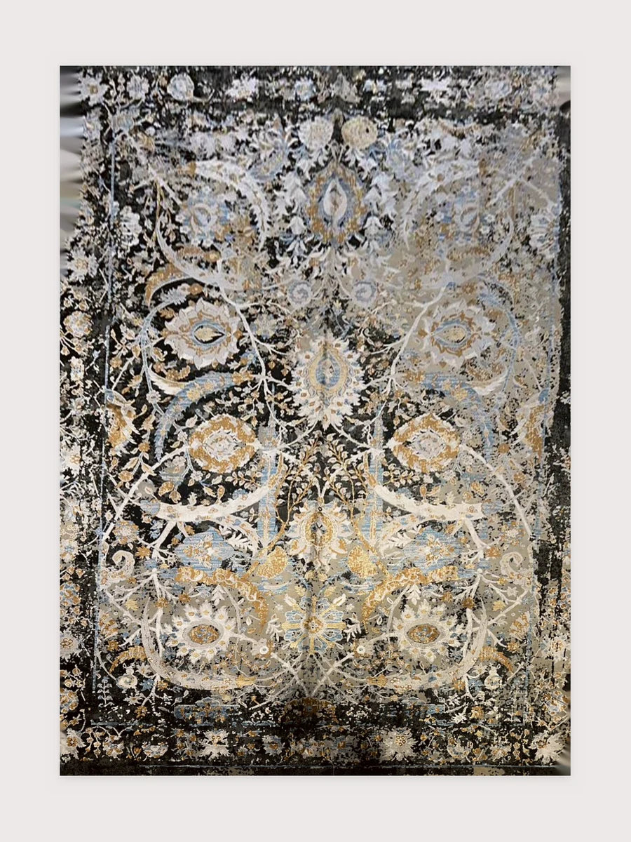 Mystic Floral bamboo silk rug