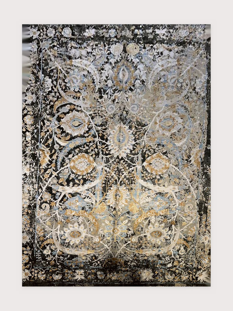 Mystic Floral bamboo silk rug